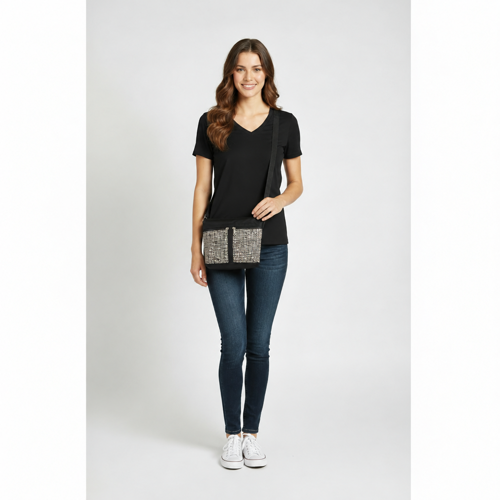 221L on-model photo with L27 fabric