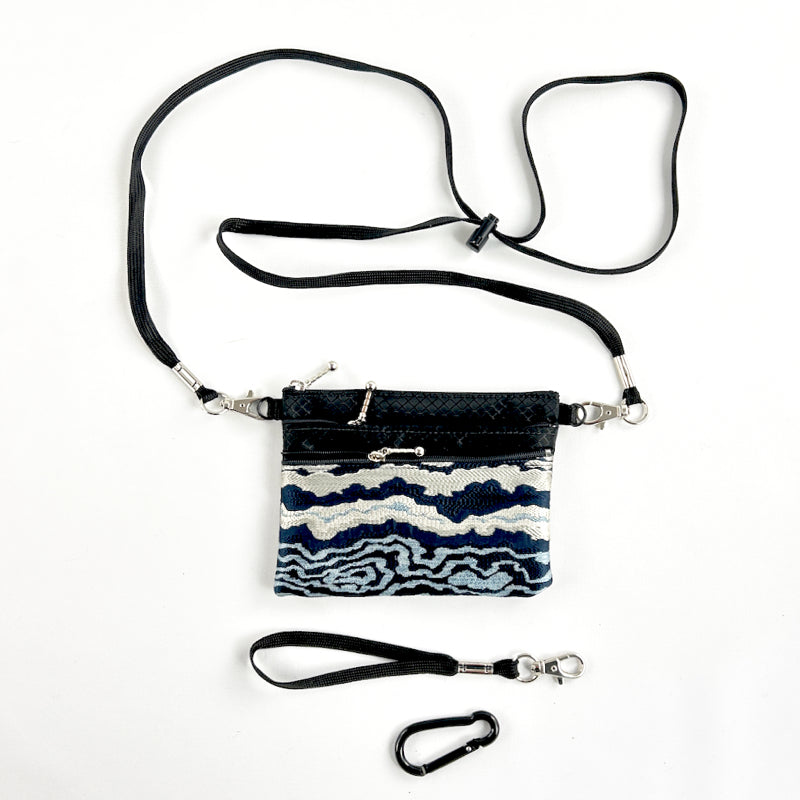 39RS Three Zip Mini Connectable with detachable crossbody strap
