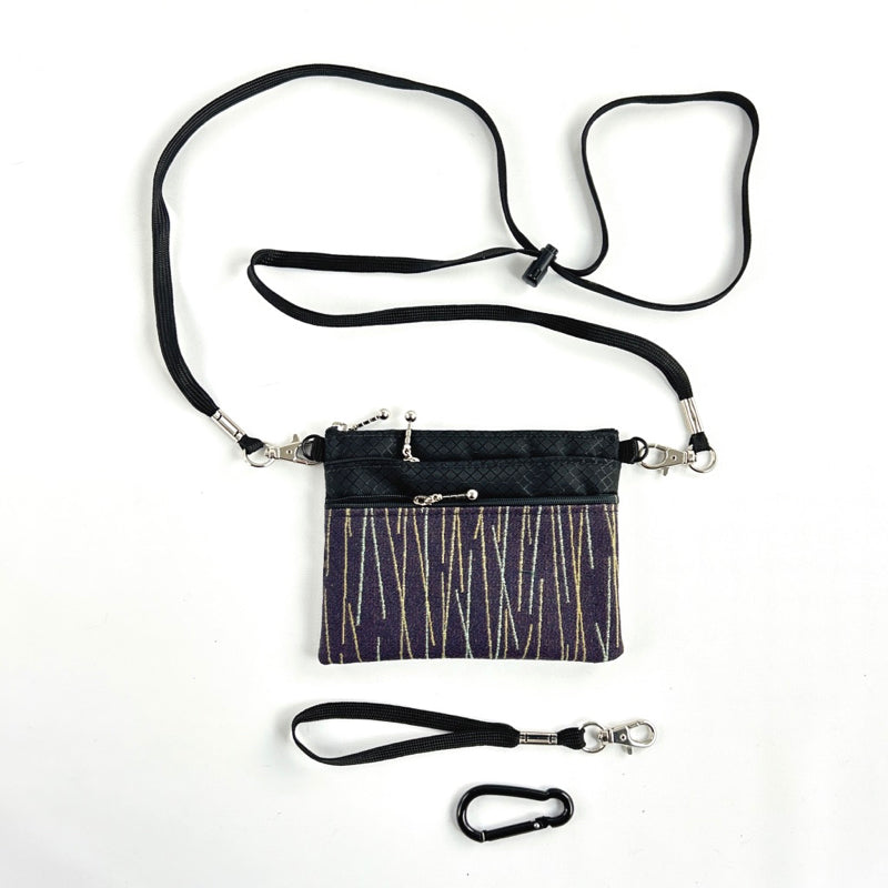 39RS Three Zip Mini Connectable with detachable crossbody strap