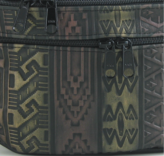 Medium Leather Flat Belt Bag With Contrast Accent Leathers - #305J