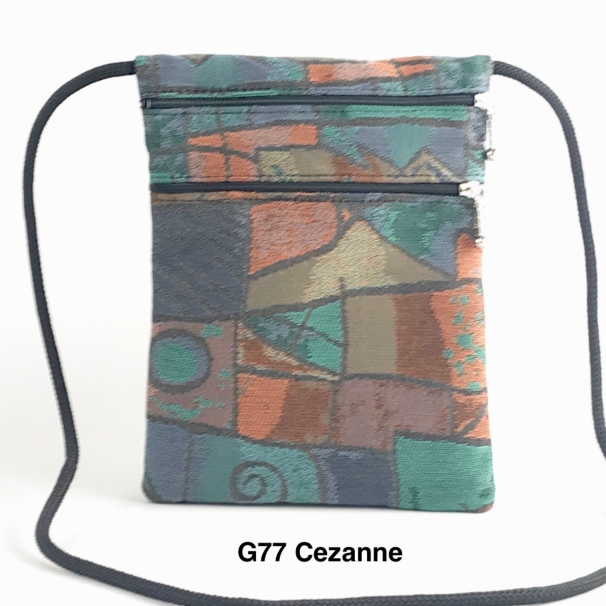Mia Crossbody N-S Three zipper Cell Phone + Travel Purse T83