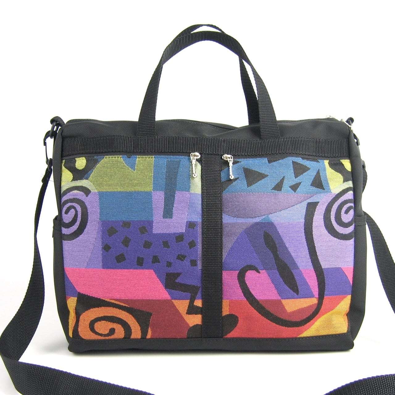 B briefcase travel bag with detachable shoulder strap