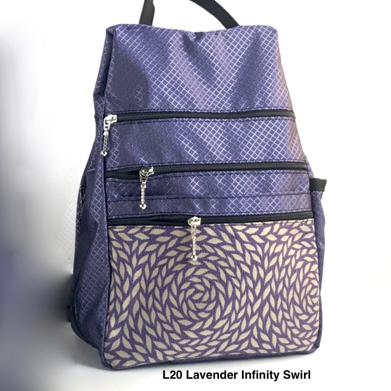 New Ripstop Side Entry Backpacks in 3 Sizes- extra zipper + leather straps