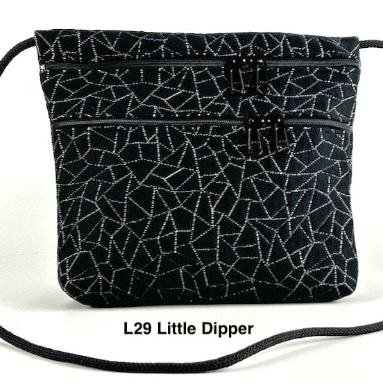 Carly 3 Zipper Fabric Cross-Body Bag T93