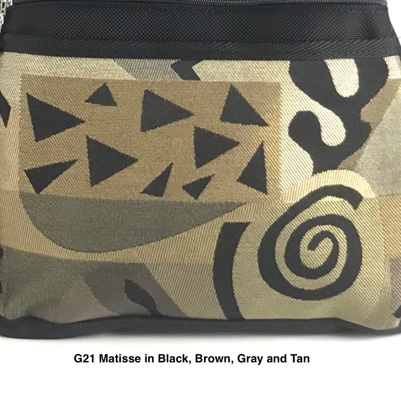 S: Purse sized Tote in Black with Fabric Pockets