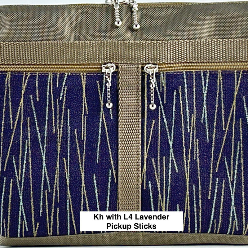 New! Emma Messenger Bag Purse #PL Light Colors with Khaki