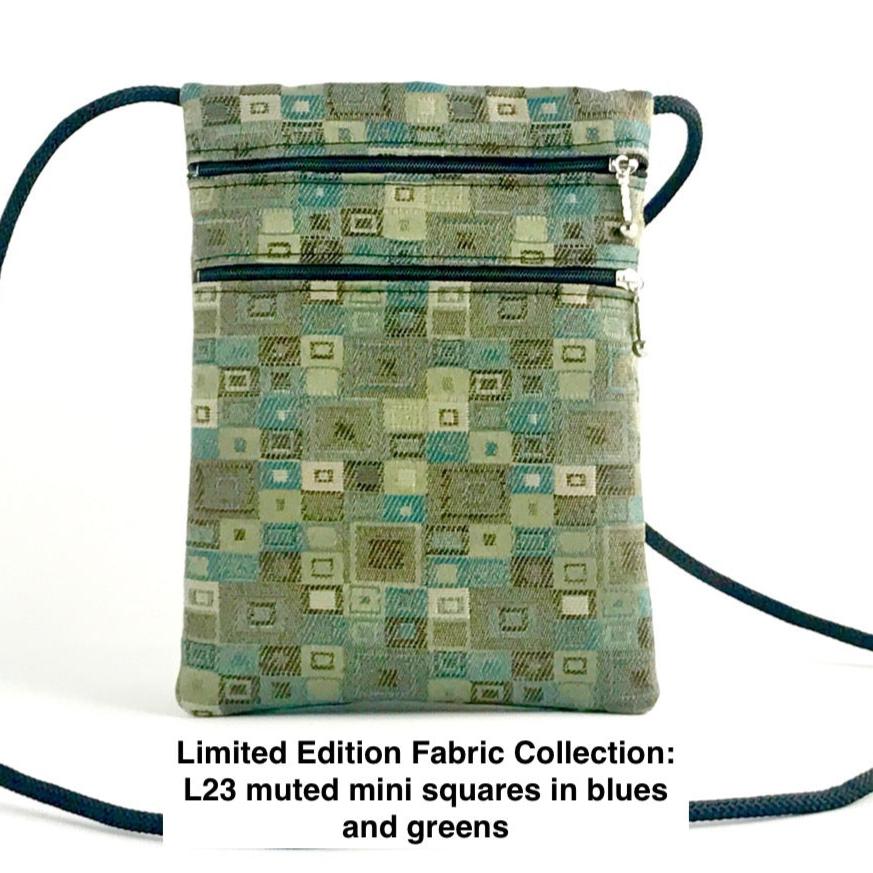 Mia Crossbody N-S Three zipper Cell Phone + Travel Purse T83