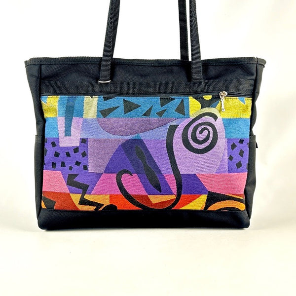 ZZ: Boxy Laptop Tote w/ 2 open end pockets – GreatBags & Maple Leather