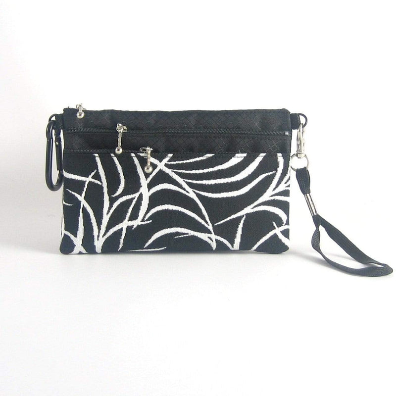 49R 3 zipper organizer with wristlet and carabiner clip