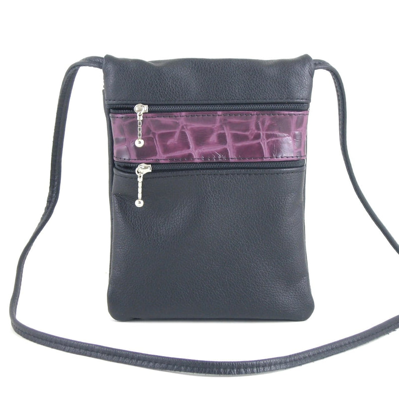 Small Leather Cell Phone Cross-body Bag #66J