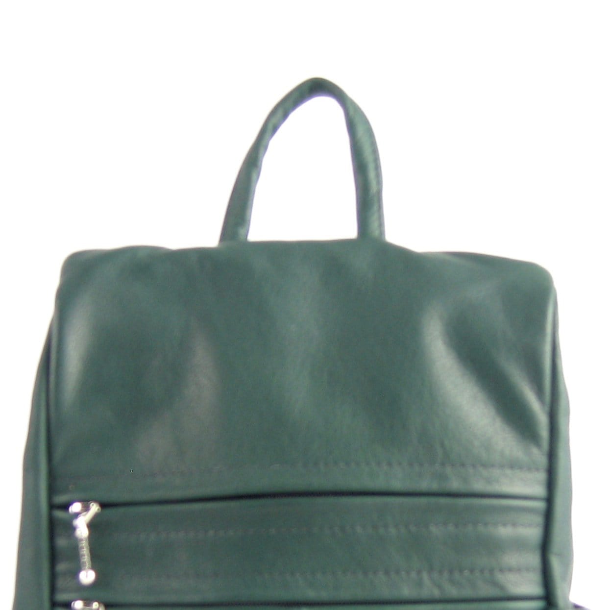966 Small side entry leather backpack purse - solid colors
