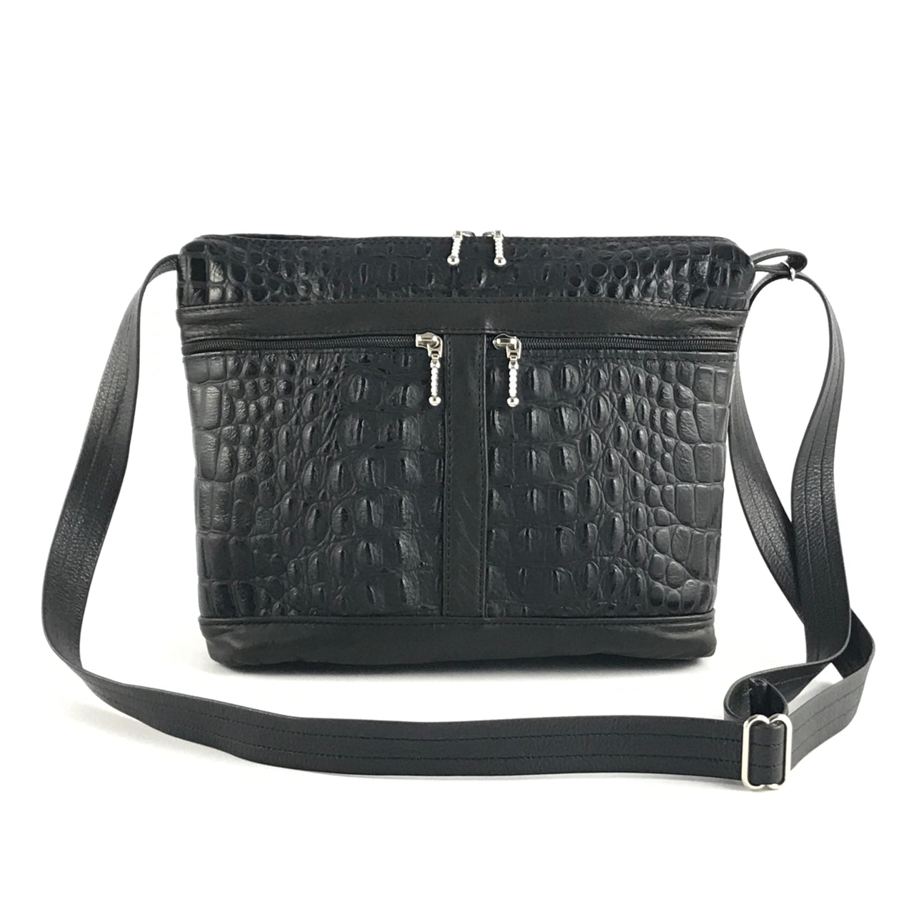 Bibi Small Crossbody Hobo Leather Organizer Purse v221L