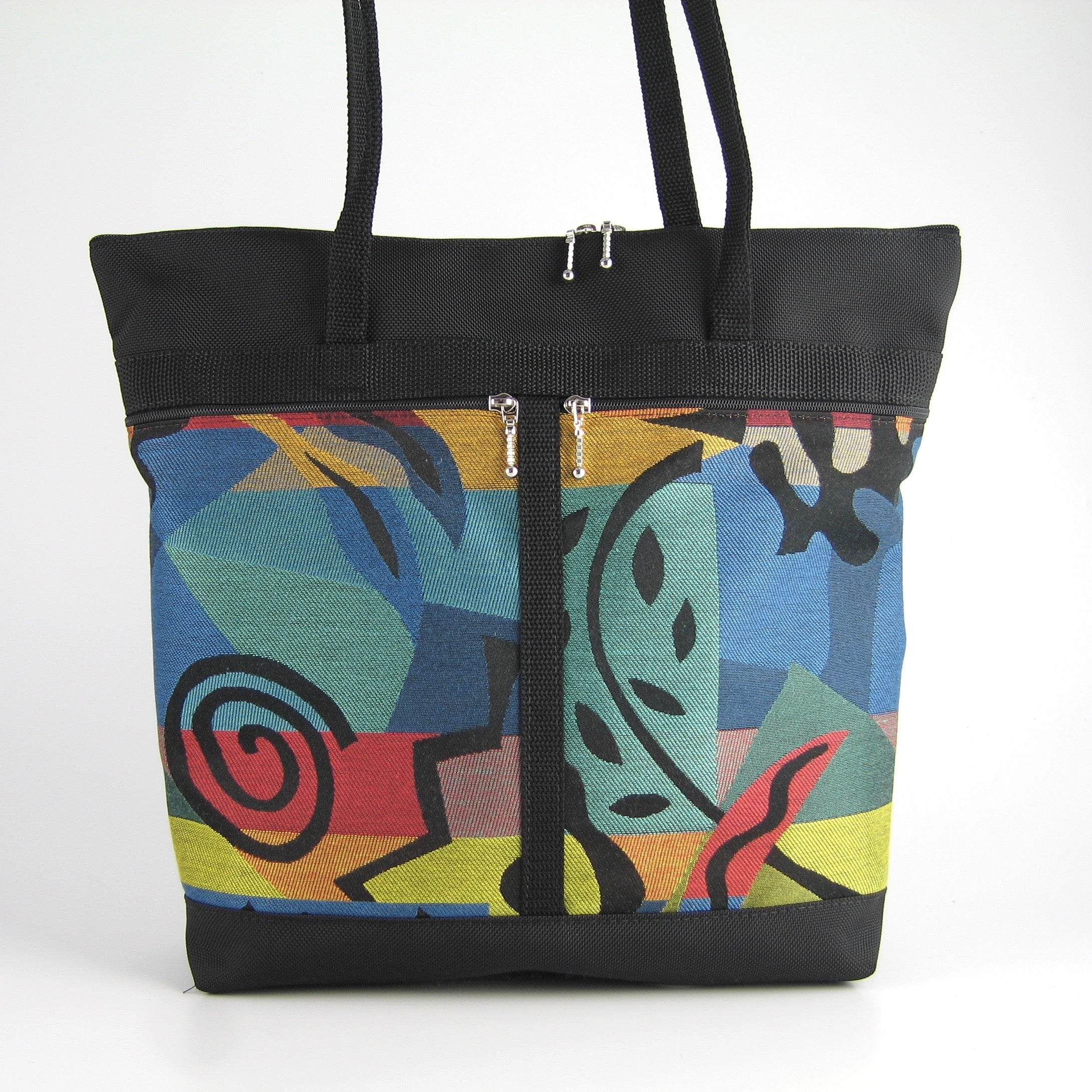L: Large Tote in Black Nylon