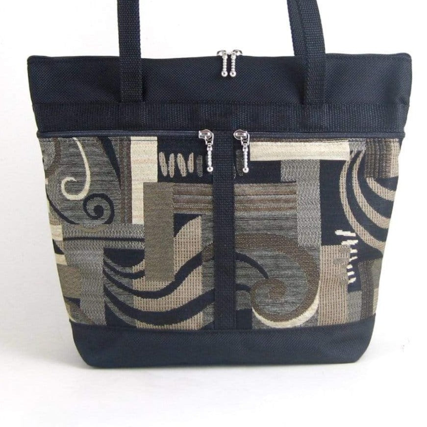 L: Large Tote in Black Nylon