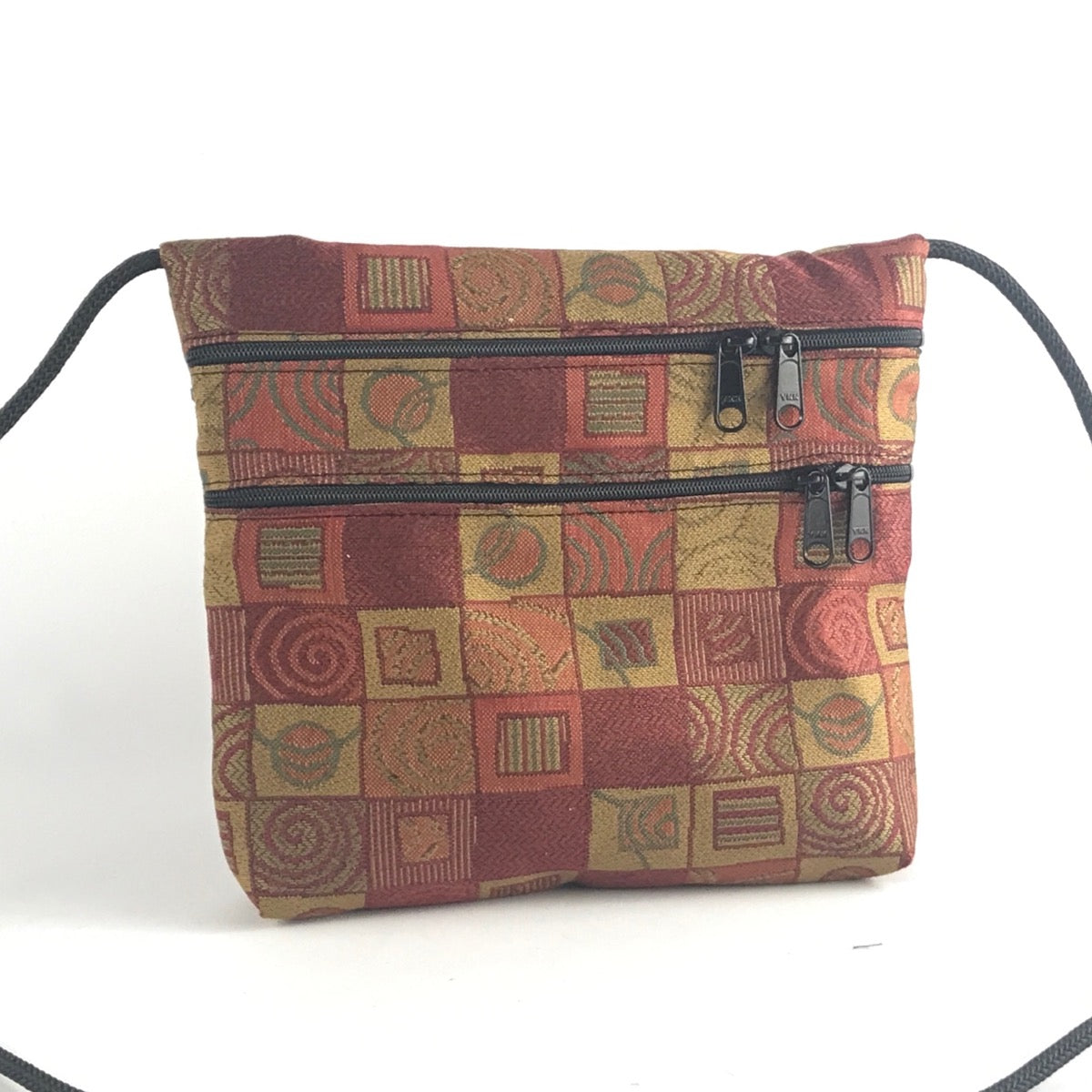 Carly 3 Zipper Fabric Cross-Body Bag T93