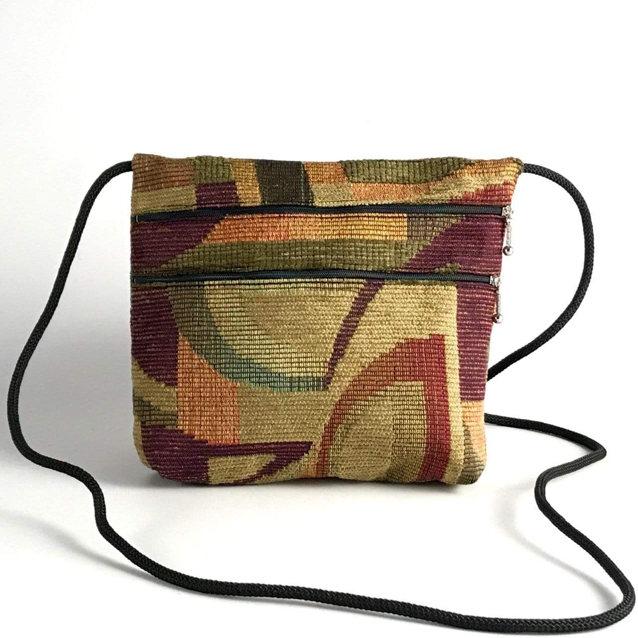 Carly 3 Zipper Fabric Cross-Body Bag T93