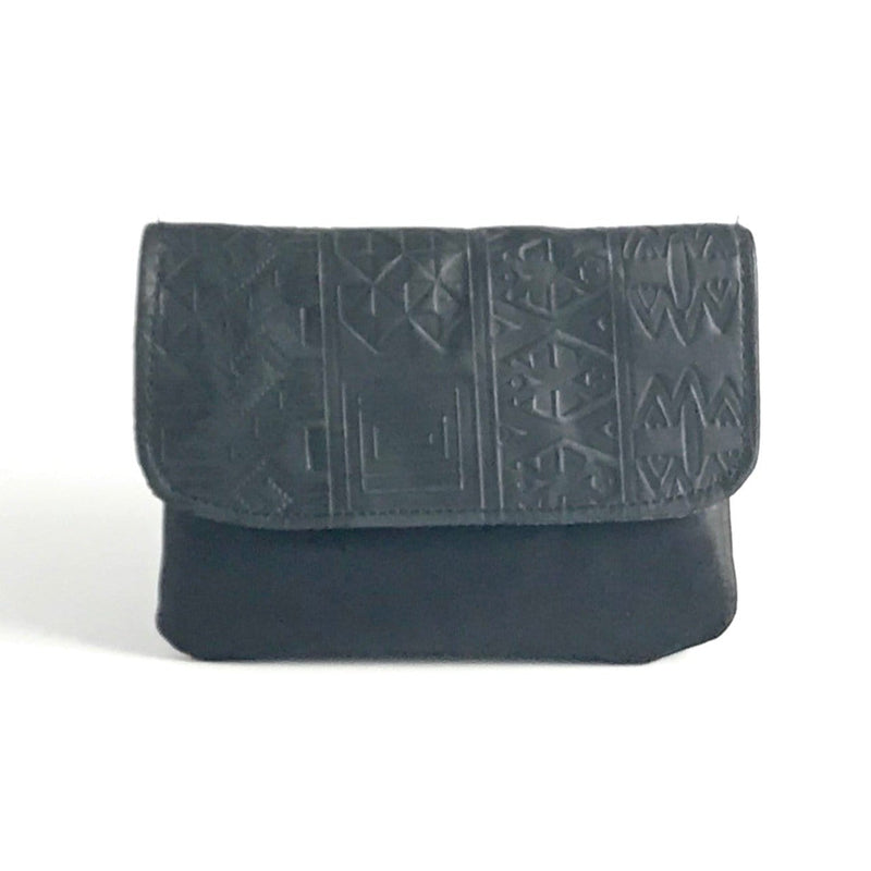 Medium Leather Clutch Flap Wallet CWL