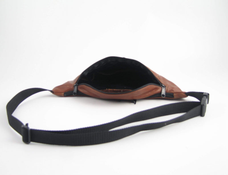 Small Leather Fanny Pack FP - solid colors
