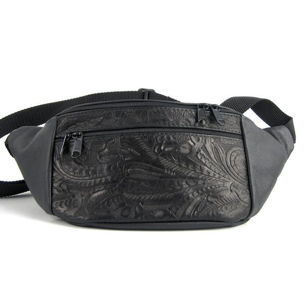 Extra Large Leather Fanny pack with Accent - XFPJ – GreatBags