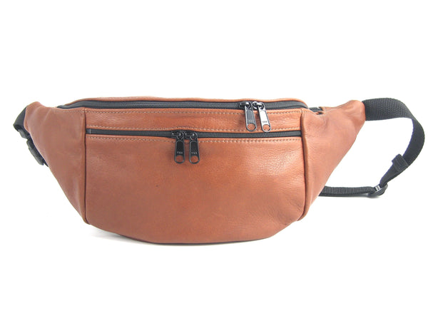 Extra Large Leather Fanny pack with Accent - XFPJ – GreatBags & Maple  Leather
