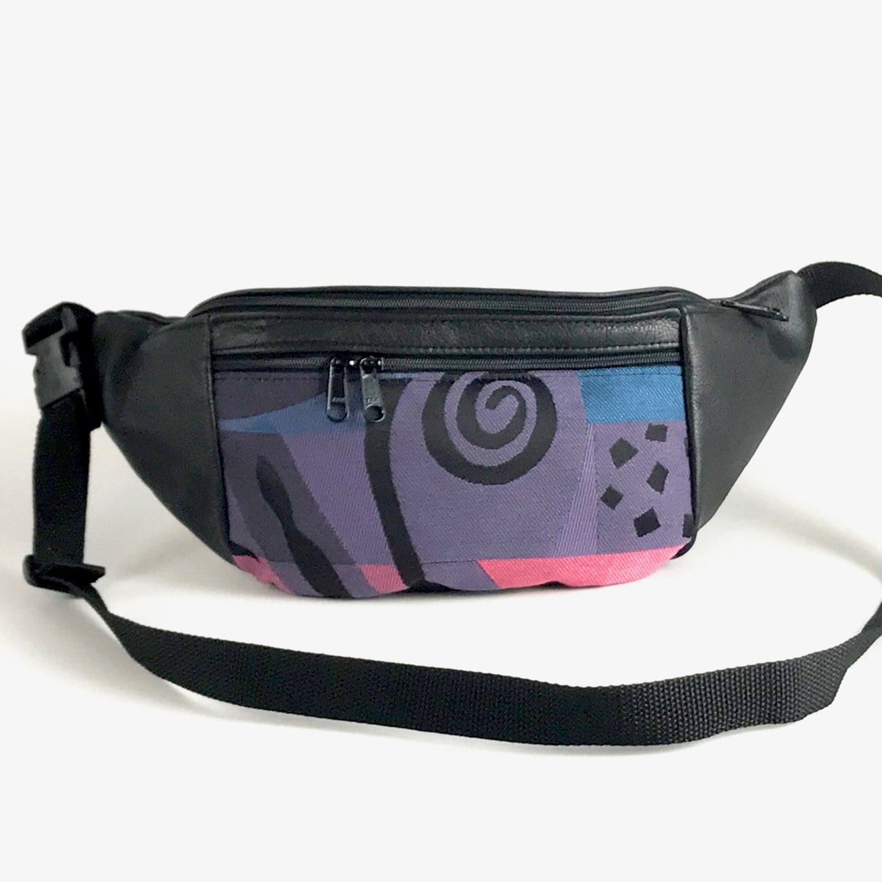 Extra Large Leather Fanny pack with Accent - XFPJ