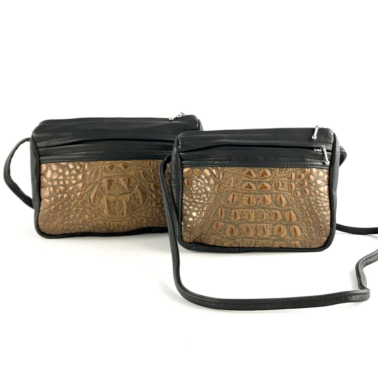Leather CrossBody Satchel Purses in 2 sizes
