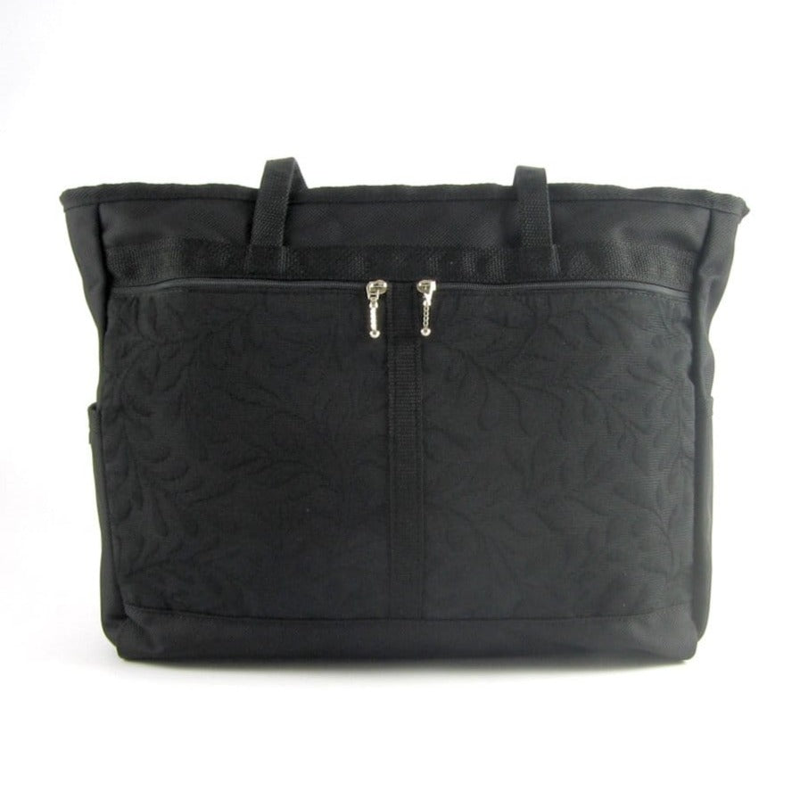 ZZ: Boxy Laptop Tote w/ 2 open end pockets