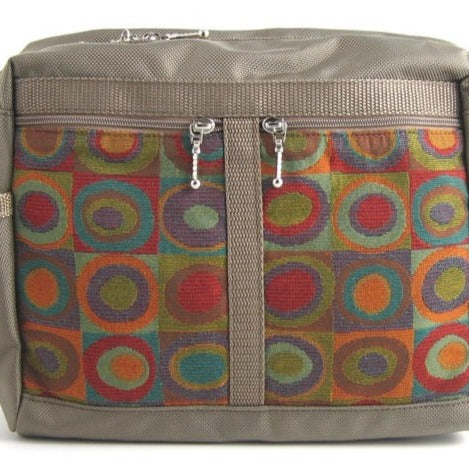Emma Messenger Bag Purse #PL Light Colors with Khaki