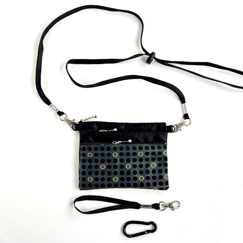 39RS Three Zip Mini Connectable with detachable crossbody strap