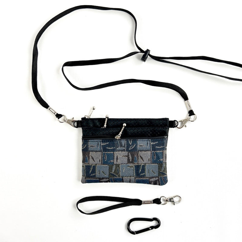 39RS Three Zip Mini Connectable with detachable crossbody strap