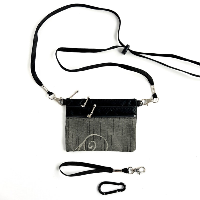 39RS Three Zip Mini Connectable with detachable crossbody strap