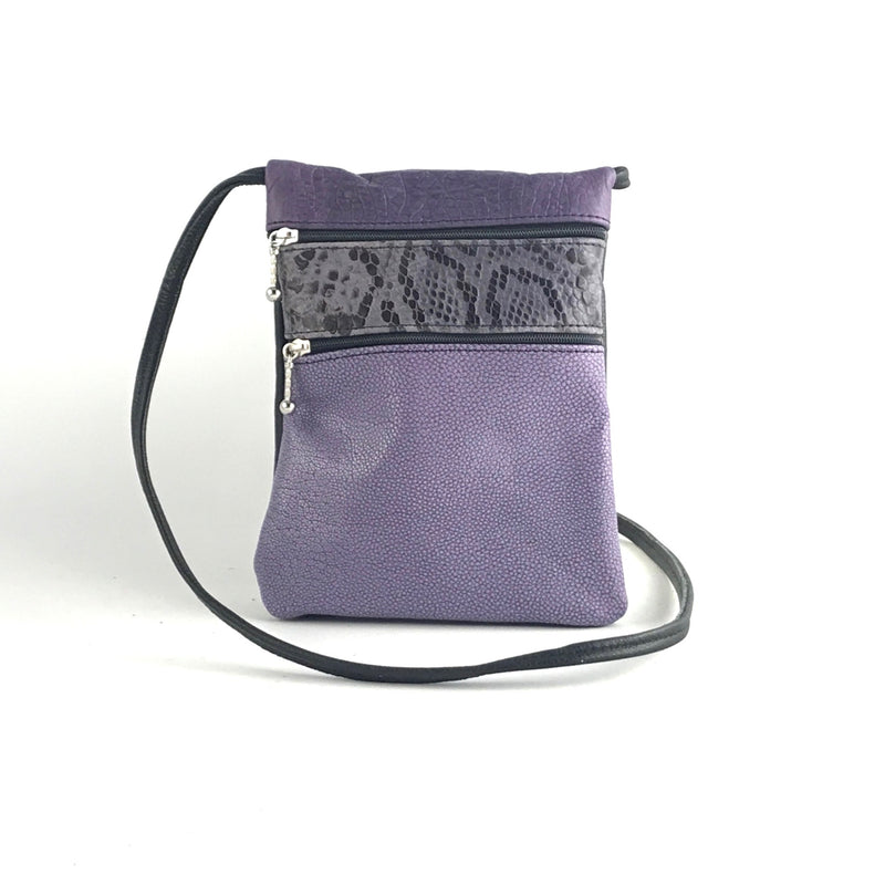 Small Leather Cell Phone Cross-body Bag #66J