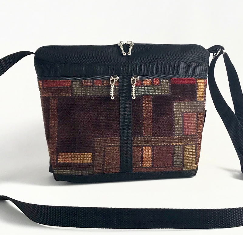222L Vintage medium Cross-bodyOrganizer Purse in Fabric and Nylon