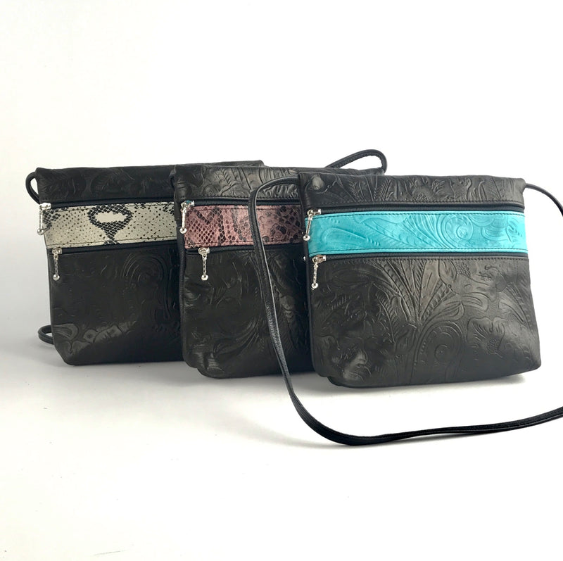 Leather travel top purse