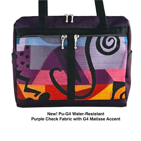 Organizer Purse Pocketbook water resistant with water bottle pocket Purple Matisse
