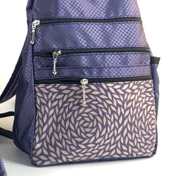 R968w Ripstop Medium Side Entry Backpack with padded straps and 5 zippered pockets