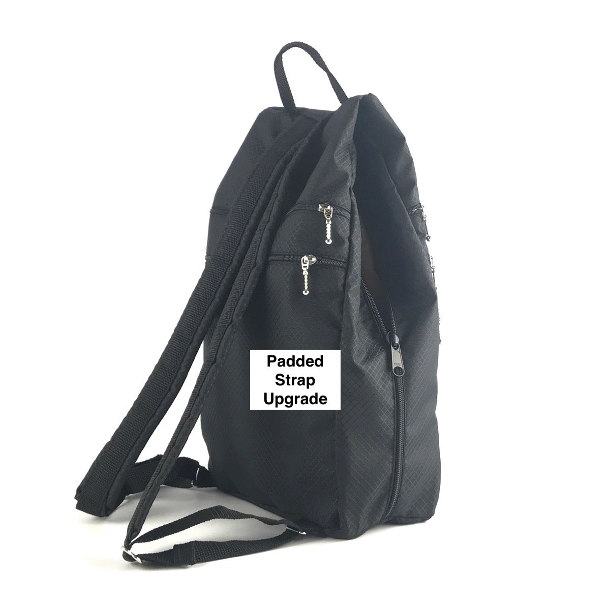 New Ripstop Side Entry Backpacks in 3 Sizes- extra zipper + leather straps