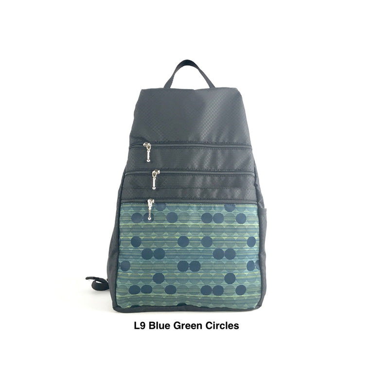 New! Side Entry Backpacks in Ripstop Nylon - 4 sizes - with padded straps and 5 zippered pockets