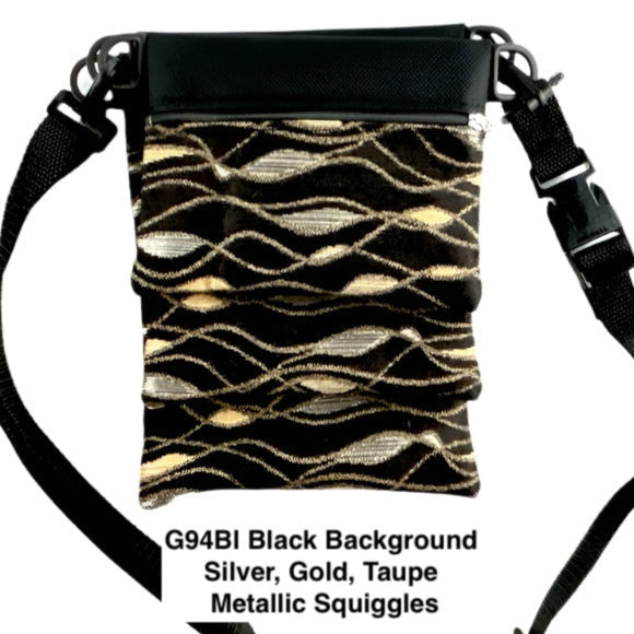 Vintage Fabrics Small Connectables® Set A123 with 1" wide convertible strap