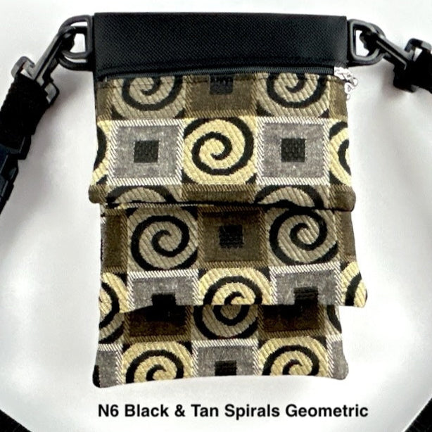 Vintage Fabrics Small Connectables® Set A123 with 1" wide convertible strap