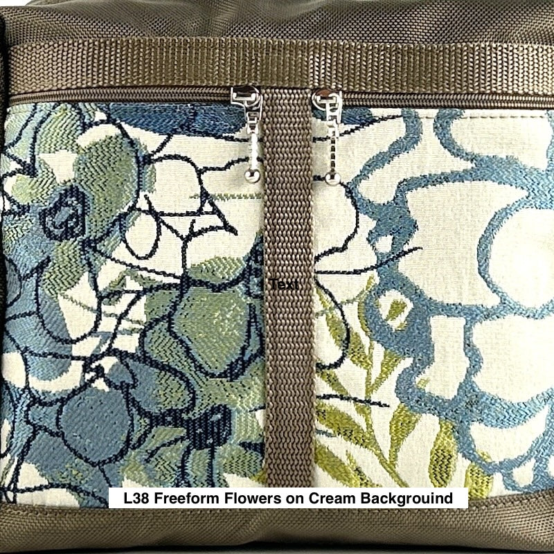 223 French Satchel Tote in Khaki with accent pockets