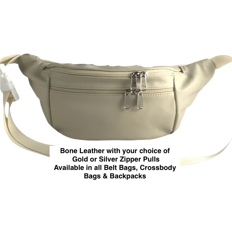 Leather Belt Bag - Large -  LFP - solid colors