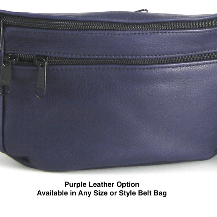 Large Rectangular Leather Fanny Pack #FC2