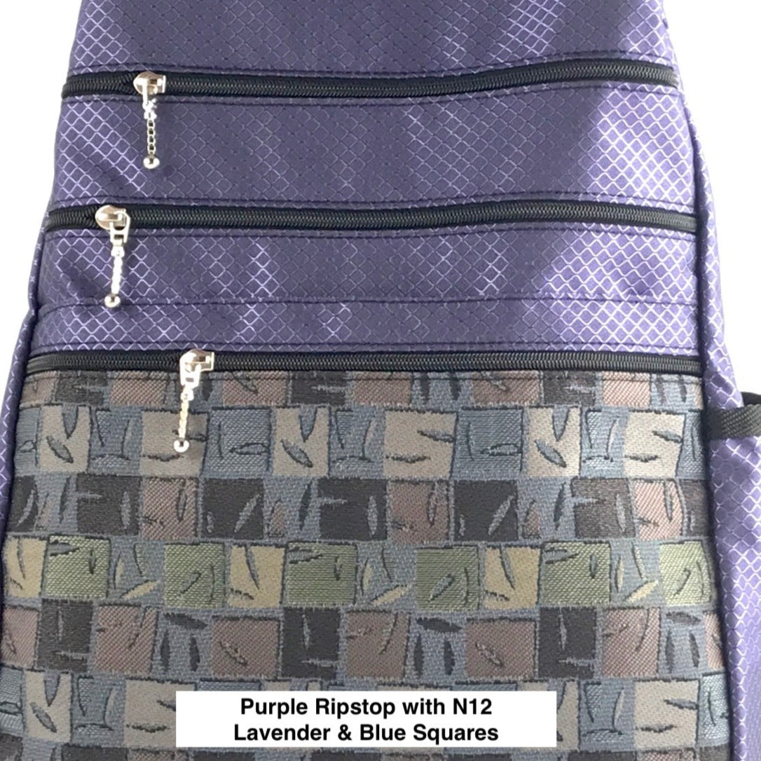New Ripstop Side Entry Backpacks in 3 Sizes- extra zipper + leather straps