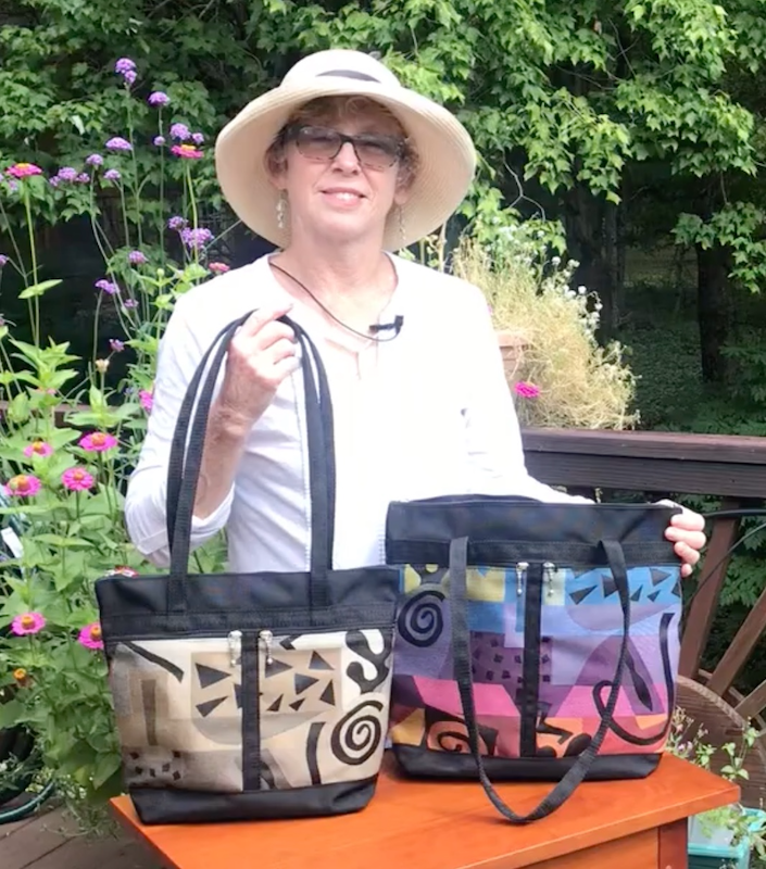 Gray Totes in 3 sizes - Ballistic Nylon with Fabric Accent Pockets