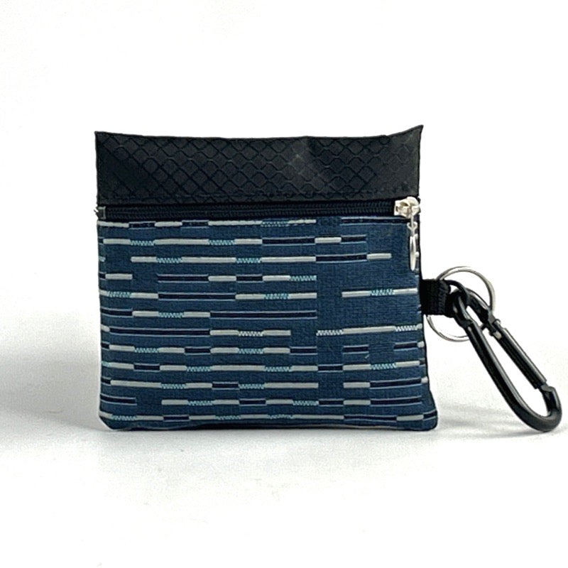 Two zipper change & card wallet with ID window - T7ID