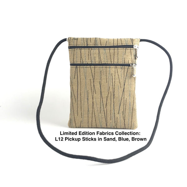 N-S Three zipper Cell Phone + Travel Purse T83