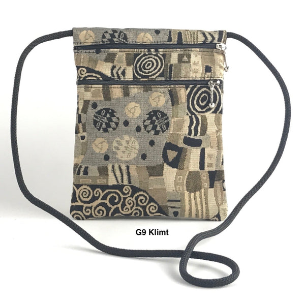 N-S Three zipper Cell Phone + Travel Purse T83