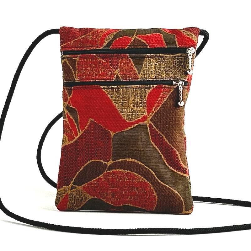 N-S Three zipper Cell Phone + Travel Purse T83