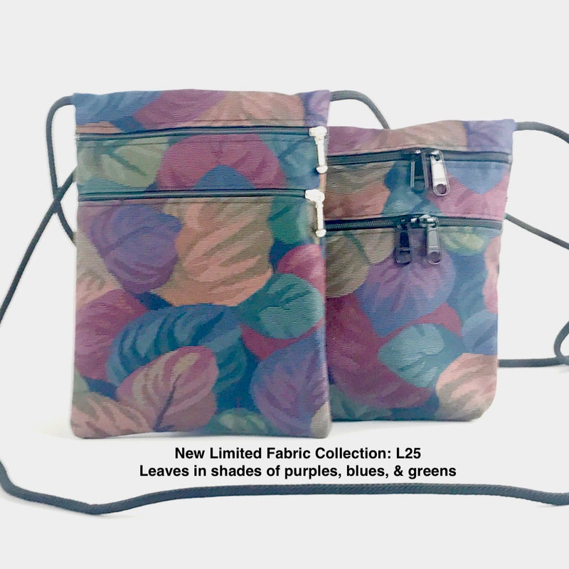 New! Carly 3 Zipper Fabric Travel Bag T93